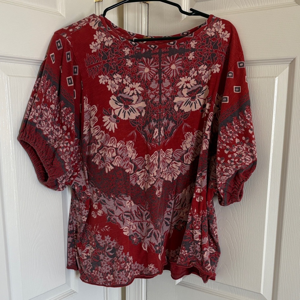 Free People Women's Luly Cotton Bandana-Print T-Shirt